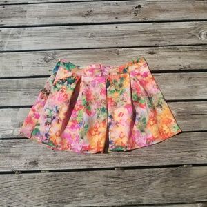 Aeropostale Floral Skater Skirt Sz XL